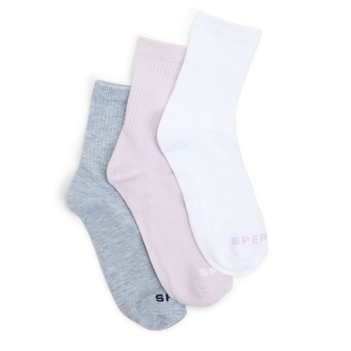 Ladies 3-Pack Short Crew Socks image 1
